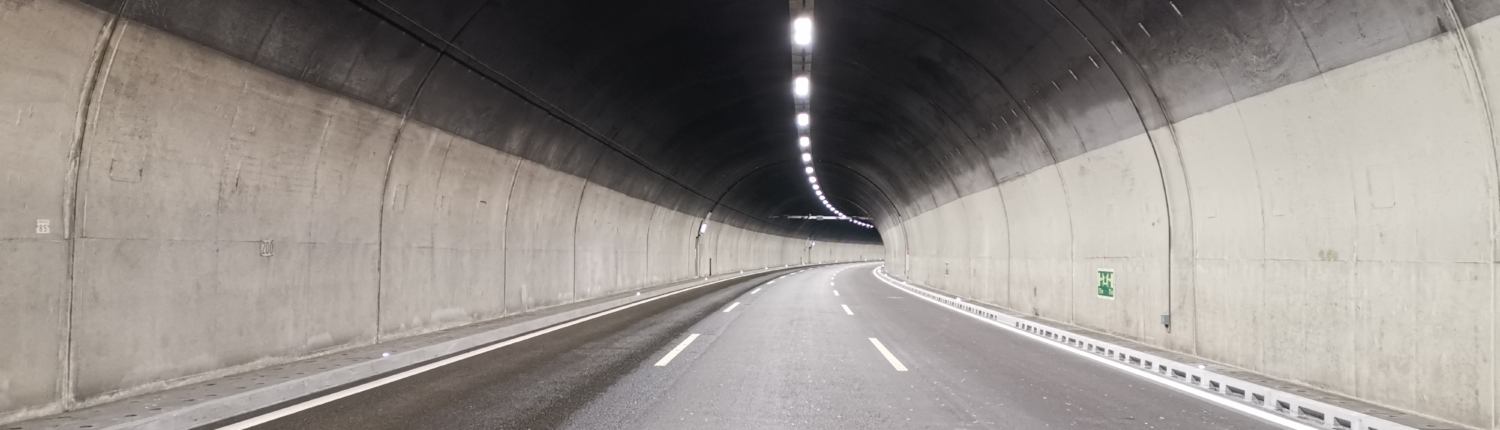 LED-Beleuchtung im Monte-Ceneri-Tunnel.