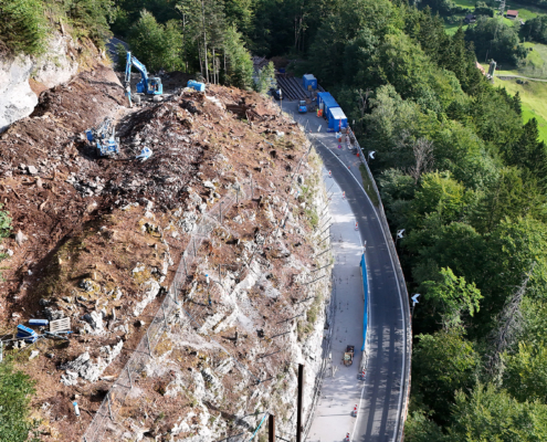 Startphase - Felsabtrag